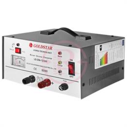 دستگاه اتوماتیک شارژر باتری خودرو جهت شارژ اتومبیل مناسب باطری ماشین با جریان 20 آمپر و خروجی 12 و 24 ولت به صورت اتومات گلداستار مدل LG-20A-12/24V